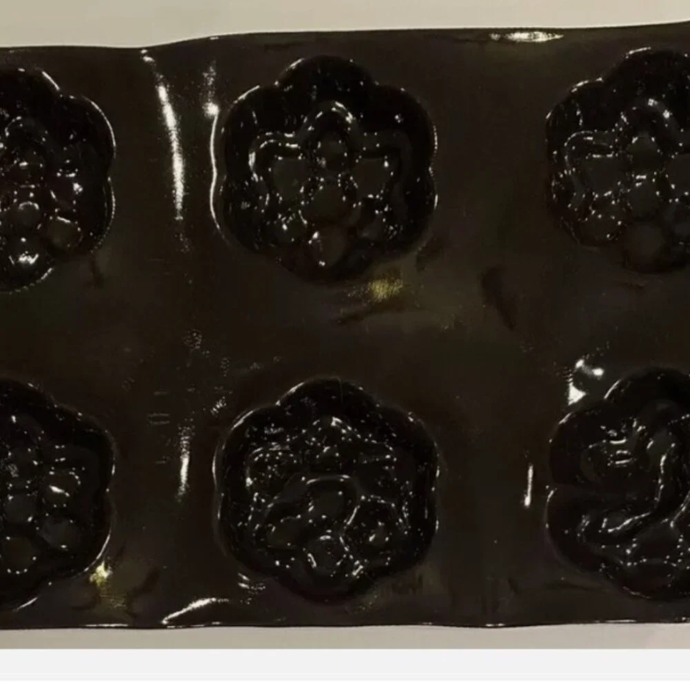 Demarle Flexipan Large Flower Nonstick Baking Mold Cake Pan France 6 Wells A03
